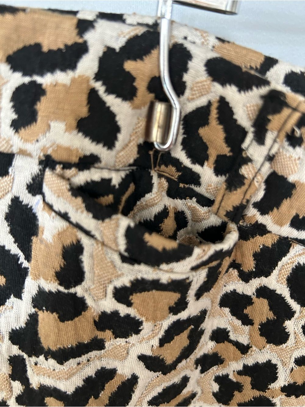 Anthropologie Maeve Leopard Print High Rise Wide Leg Pants NWT - Picture 4 of 11